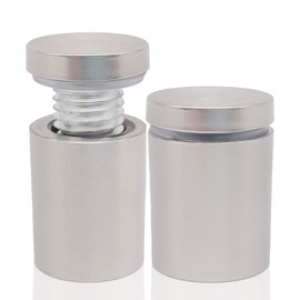 5/8" x 1" Wall Standoff Mounts Screws, Lantee 8 Pcs 16 x 25mm Stainless Steel Mounting Hardware Bolts for Signs, Glass, Acrylic, Graphics, Panels