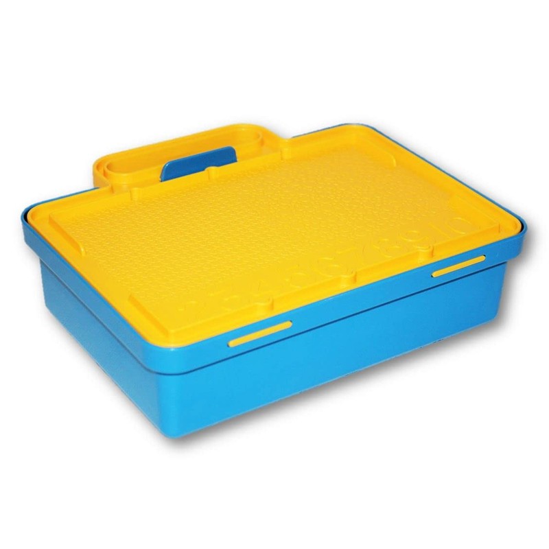 Tupperware Vintage TupperToys Carrying Case & Complete Stencil Art Set