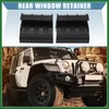 Motoforti Pair Black Left Right Soft Top Rear Window Clips