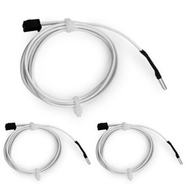 3Pcs HT-NTC100K 3D Printer Thermistor, Ender 3 Thermistor Upgrade NTC 100K 3950 Thermistor Sensor 3x15, XH2.54 2Pin Compatible for Ender 3 v2, Ender 5, CR6 CR10 Series V6 Volcano 3D Printer Hotend,