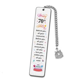 70 Year Old Birthday Gift Bookmarks for Men Women 70 Th Birthday Gifts for Mom Friend 70 Yrs Old Birthday Gifts for Booklovers 70th Birthday Gift Bookmarks for Reading Lover