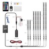 Motorcycle LED Underglow Kit, icicar 8 Pcs APP/RF Control Multicolor