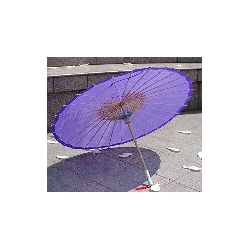AEAOA Plain Bamboo Cloth Parasol Umbrella Great for Wedding Party