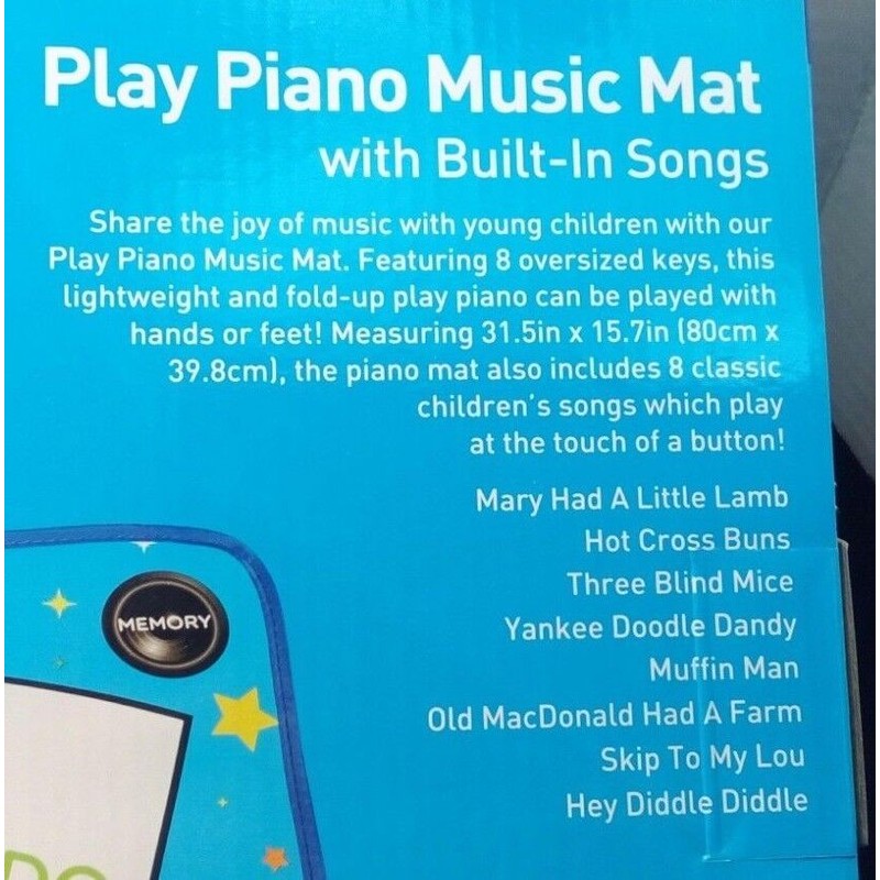 Discovery Play piano Music Mat w/ Built-in Songs Brand new