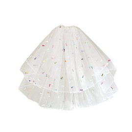 Bachelorette Party Novelty 2 Tiered Veil with Comb Bride To Be Veil Bachelorette Party Supplies