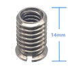 HITHUT Stainless Steel 1/4"-20 Female to 3/8"-16 Male Convert Screw