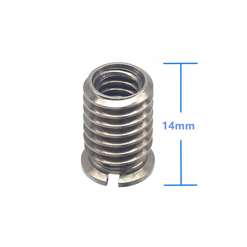 HITHUT Stainless Steel 1/4"-20 Female to 3/8"-16 Male Convert Screw