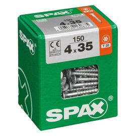 ABC SPaX T-Star Plus-The All-Purpose Screw 4.0 x 35 MM VE = Pack of 200 / Countersunk Head Galvanised Yellow Chromated