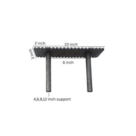 Floating Mantel Bracket-Sheppard Brackets-Sheppard System-Heavy Duty Floating Mantel Bracket (6 in. rods, 10 in. Backplate)