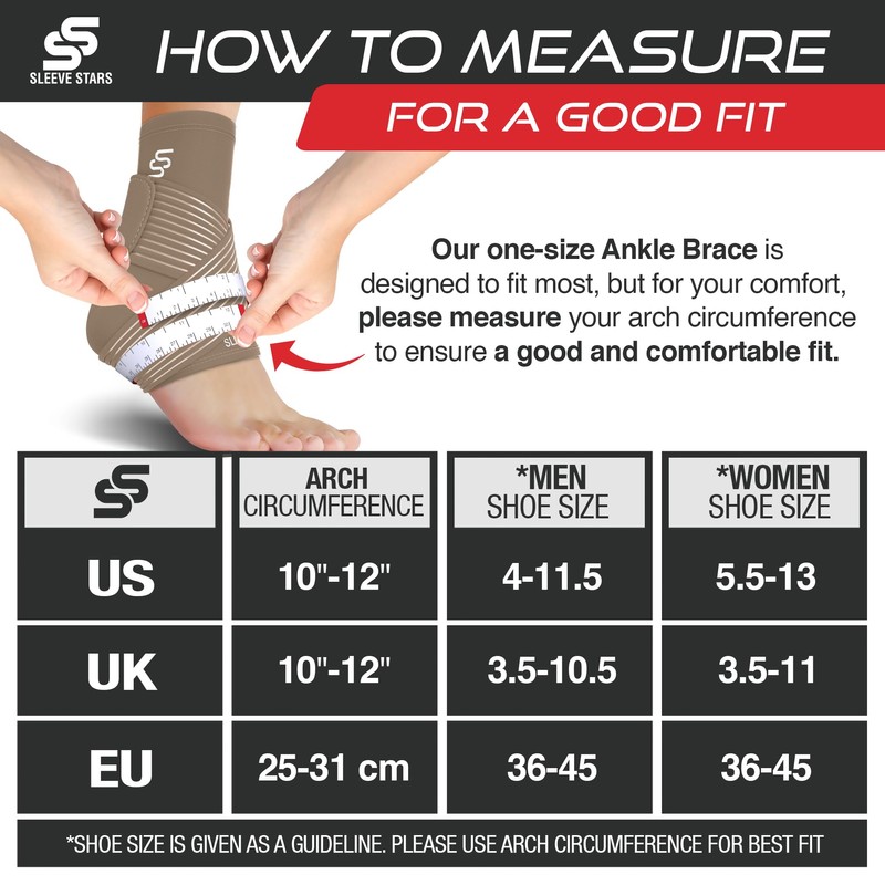 Sleeve Stars Ankle Brace - Plantar Fasciitis & Achilles Tendon
