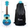 Unbranded Kmise Soprano Ukulele 21 inch Basswood with Carry Bag