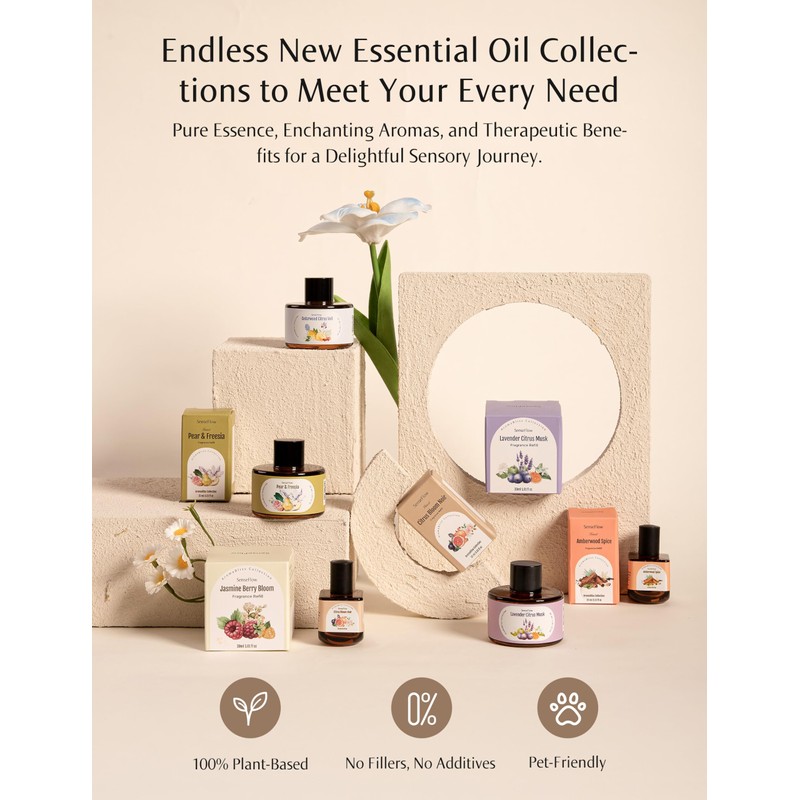 SenseFlow Space Fragrance Diffuser SF101 - Adjustable Natural Atomizer Essential