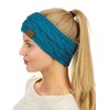 C.C - Diadema elástica suave para invierno, cálida, con forro