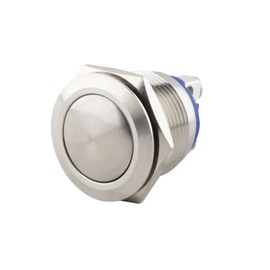 SeKi 19161 Stainless Steel Push Button Diameter 19 mm Touch Button Curved Head Shape Screw Connection Bell Push Button