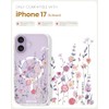 Bonita Funda Magnética Iphone Transparente Delgada Compatible Magsafe Patrón Floral