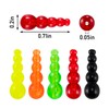Dr.fish 50 Pack Stacked Fishing Beads Trout Beads Lure Making