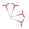 Totority 4Pcs Spiral Camping Stake Durable Ground Nails for Tents