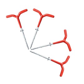 Totority 4Pcs Spiral Camping Stake Durable Ground Nails for Tents Awnings Winter Fishing Lightweight Sturdy Design for Easy Outdoor Use