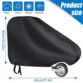 CZAYEFNH Drawbar Cover, Oxford Fabric Drawbar Cover for Caravans and Trailers, Drawbar Cover with Adjustable Strap Buckles, Waterproof Towing Hitch Cover