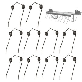 Dethatcher Spring Tines 46761 Fits for Agri-Fab Dethatcher, 10 Pack Thatcher Tine (1/8 Inch Dia) Width 4.09" x Height 2" x Length 7.08", Mower Attachments for Outdoor Yard Tools Replacement