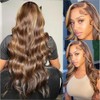 AiPliantfis Body Wave Human Hair Wig Blonde Echthaar Perücke Damen