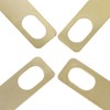 4Pcs Guitar Neck Shim Brass Material Heightening Gasket Set Musical