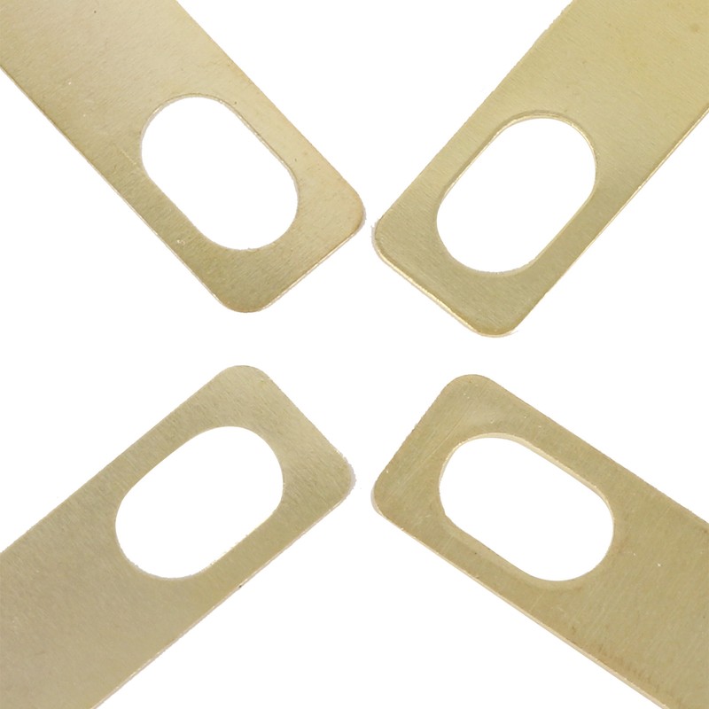 4Pcs Guitar Neck Shim Brass Material Heightening Gasket Set Musical
