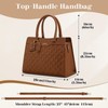 RAINSMORE Purses for Women Top-Handle Leather Handbag Waterproof Small Purses