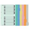 Kokuyo Shiki-260 File Index Divider Cards, Color, 6 Slots, Gabat/Back