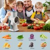 Rotary Cheese Grater hand crank 3 blades with Stronger Suction