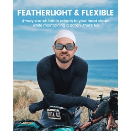 Zylioo XXL/XL/L/M/S Cycling Cap with Visor Large Head, UV Protection Cycling Cap Bicycle Hat Summer Sports Cycling Climbing Fishing, White, M - XL