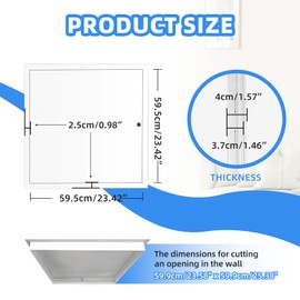 24" x 24" Metal Access Panel, 1MM Thickened Access Panel for Drywall, Aluminum Access Panel for Walls and Ceilings, Rust-Resistant and Easy-to-Install Drywall Access Panel