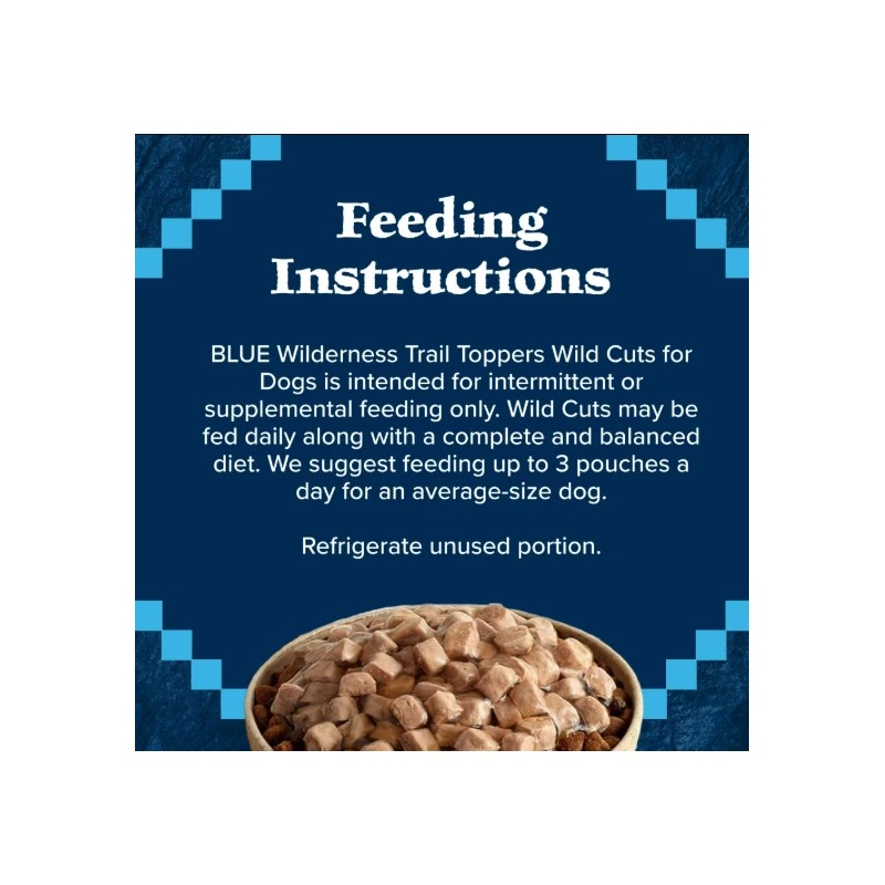 Blue Buffalo Wilderness Wild Cuts Wet Dog Food Toppers,Chicke