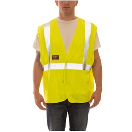 Tingley Job Sight FR V80622 High Visibility Class 2 Flame Resistant Mesh Vest, L-XL, Fluorescent Yellow-Green
