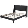 VECELO Queen Bed Frame with Type-C & USB Port, Wingback