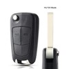 Replacement Car Key Shell Case Compatible with Vauxhall Astra Zafira