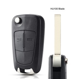 Replacement Car Key Shell Case Compatible with Vauxhall Astra Zafira Tigra Corsa Vectra Meriva Insignia Signum 2 Button Remote Key Shell