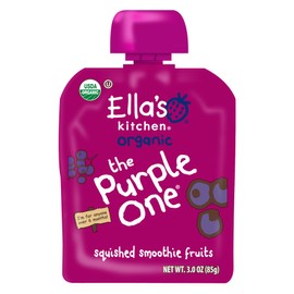 Ella's Kitchen Organic Smoothie Fruits, The Purple One, 3 Ounce (Pack of 6) by Ella's Kitchen