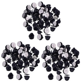 Operitacx 3 Boxes Butterfly Hat Buckle Multi-use Pin Back Brooch Pin Backs Black Pin Keeper Replaceable Pin Backs Brooch Backs Keepers Locking Pin Clasp Brooch Supply Clutch Backing Rubber