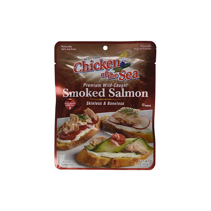 Chicken of the Sea Pacific Smoked Salmon 3oz Pouch (Pack