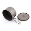 TOAKS Outdoor Camping Titanium Cup 700ml Ultralight Titanium Pot with