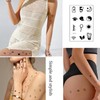 Tiny Small Removable Tattoos 30 Sheets Semi Permanent Finger Temporary