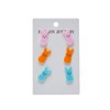 QLUYCKW 3pcs Easter Bunny Stud Earrings for Women Lightweight Acrylic
