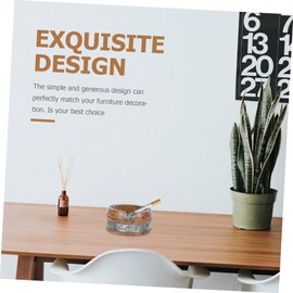 GOOHOCHY 1pc Ashtray Living Room Decor Vintage Decor House Decorations for Home Retro Soot Tray Desktop Decoration Car Ash Tray Dinning Table Decor Home Decor Thailand Wood Office Household