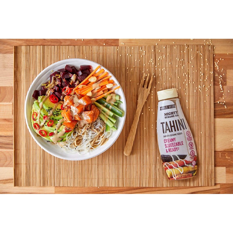 Mighty Sesame "Whole Seed" Creamy & Ready Squeezable Tahini Paste,