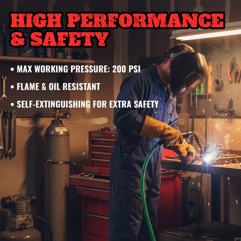 STARTECHWELD 50 FT Argon Gas Hose, Inert Gas Welding Hoses