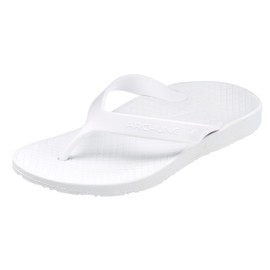 Archline Unisex Orthotic Thongs Arch Support Shoes Medical Footwear Flip Flops, White/White, Size EUR 41