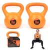 Phoenix Fitness Vinyl Kettlebell Pair - Heavy Weight Kettle Bell