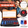 SBGGRL 44 Pcs Thread Gauge SAE and Metric, Nut and