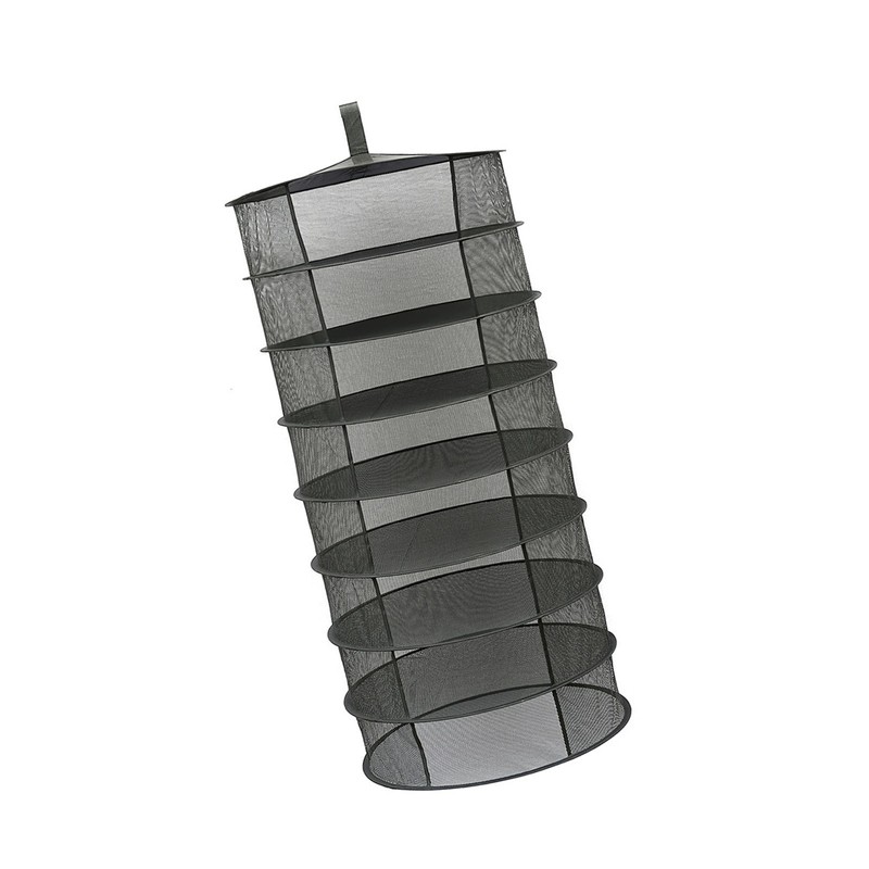 8 Layers Hanging Basket Folding Drying Rack Dry Net Opening